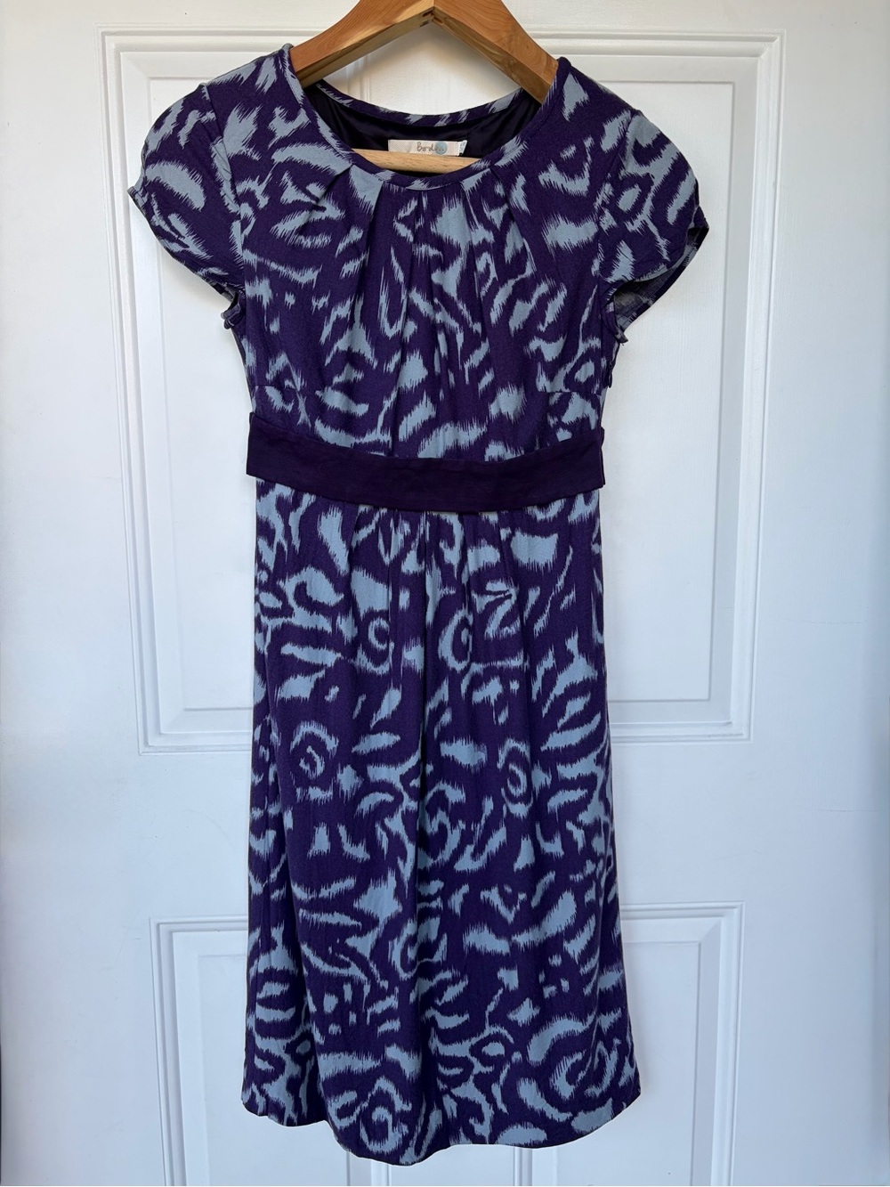 •Boden• Holland Park Belted Cap Sleeve Dress - Size 2
